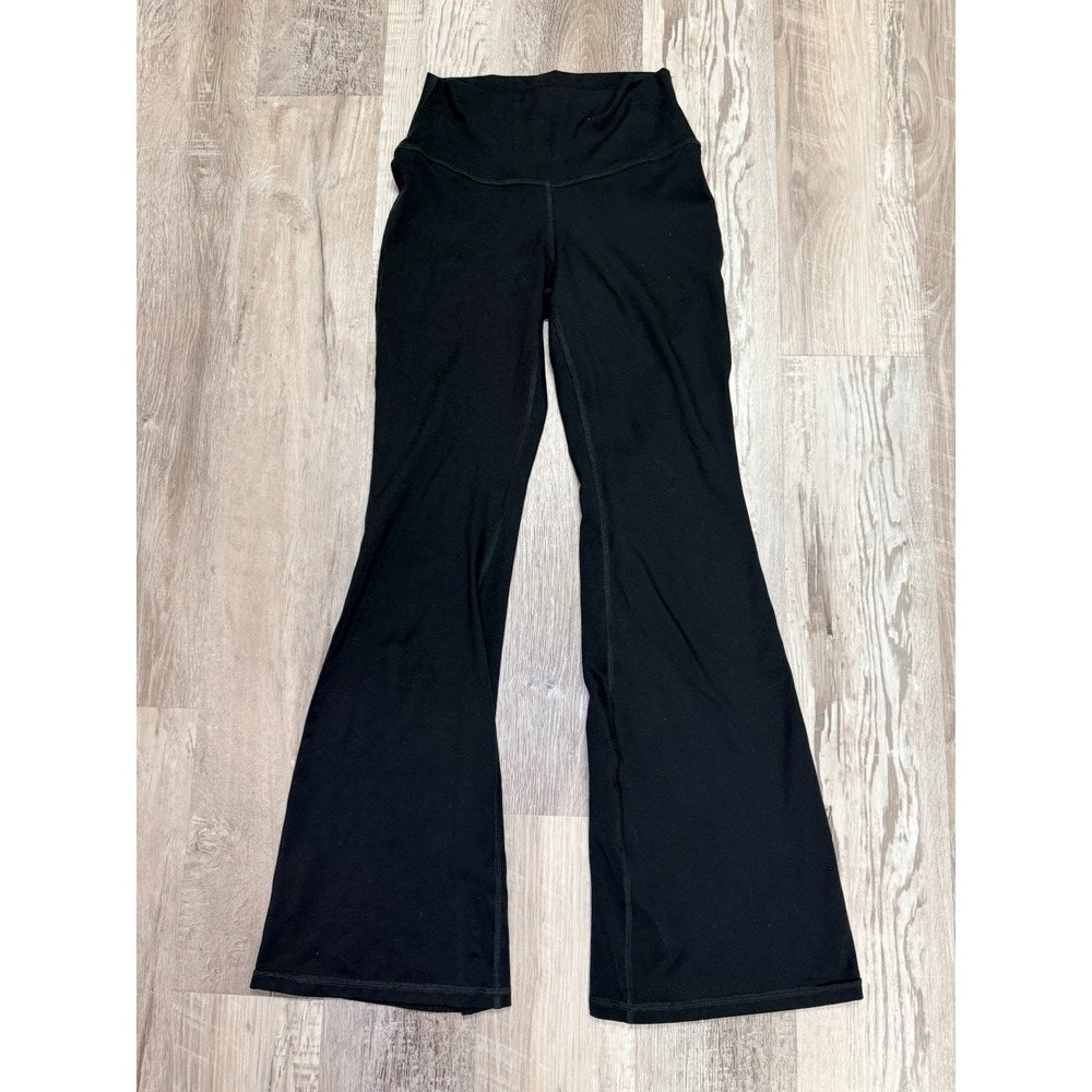 Gilly Hicks Go Recharge High-Rise Flare Leggings Womens S Gray Soft Stretch